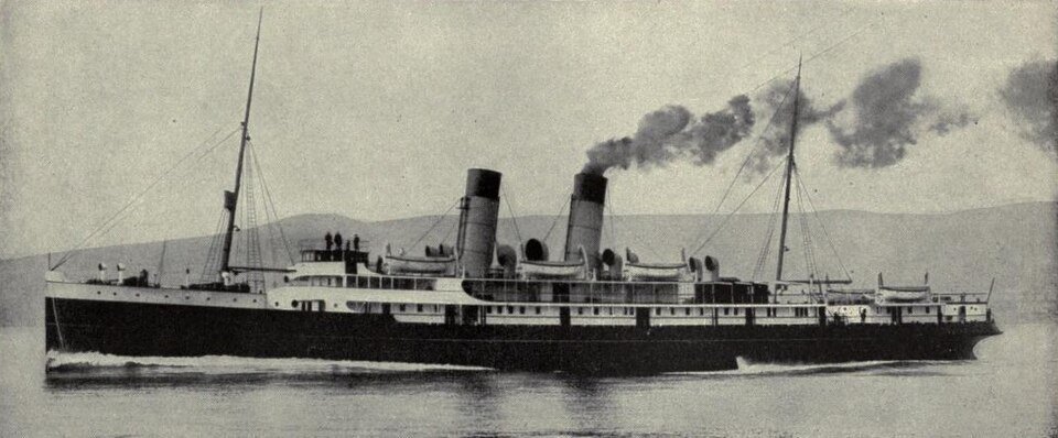 The cross-Channel steamer Prinses Juliana, published in 1911.