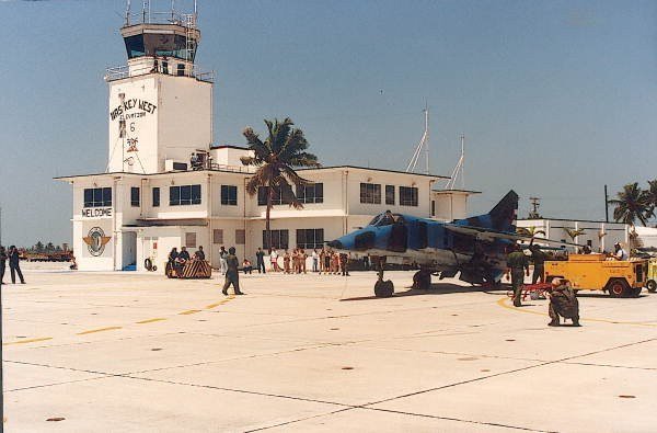 Cuban MiG-23BN associated with Orestes Lorenzo’s 1991 defection at Naval Air Station Key West.