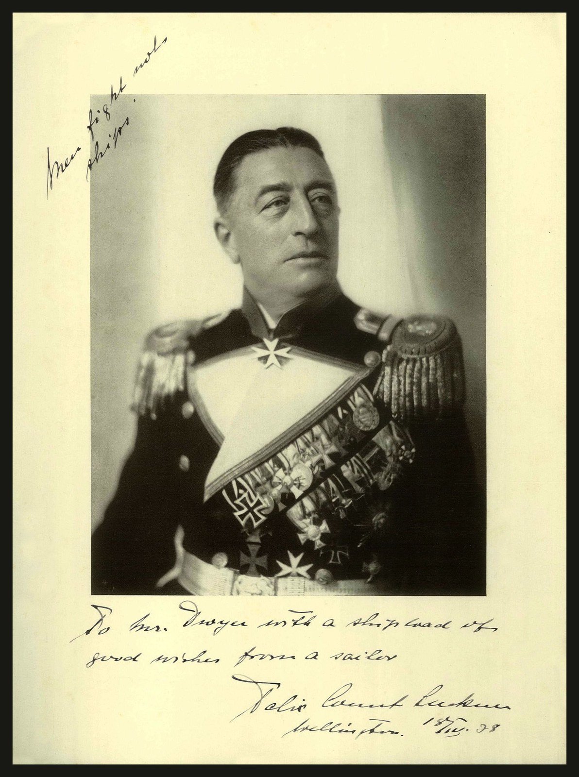 Felix Graf von Luckner portrait