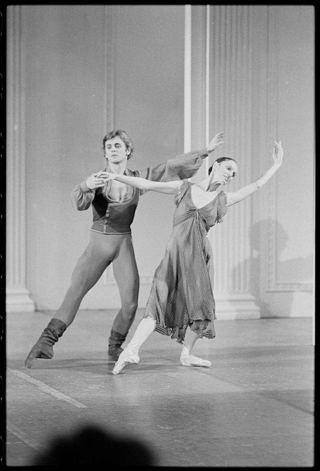 Mikhail Baryshnikov rehearsing with Patricia McBride at the White House