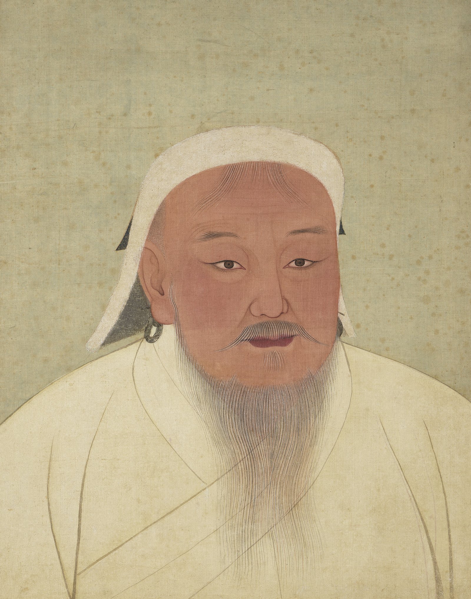 Yuan-era painted portrait traditionally identifying the adult Chinggis Khan.