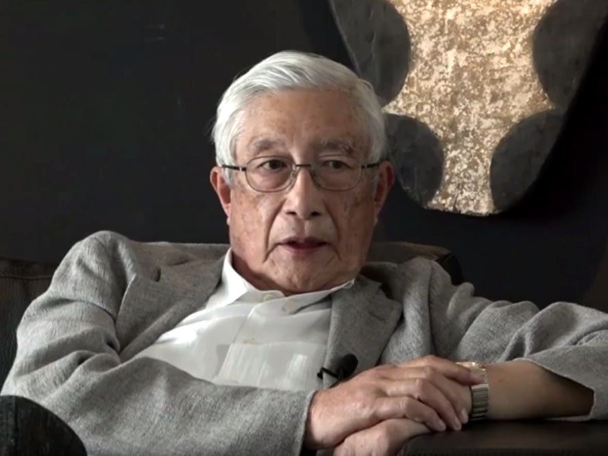 Former Japanese ambassador to Peru Morihisa Aoki during a 2017 interview, twenty years after the hostage crisis at his Lima residence.