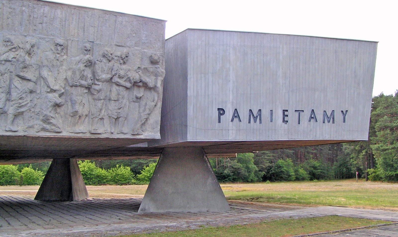 Memorial at the former Chełmno killing-center site in Poland.