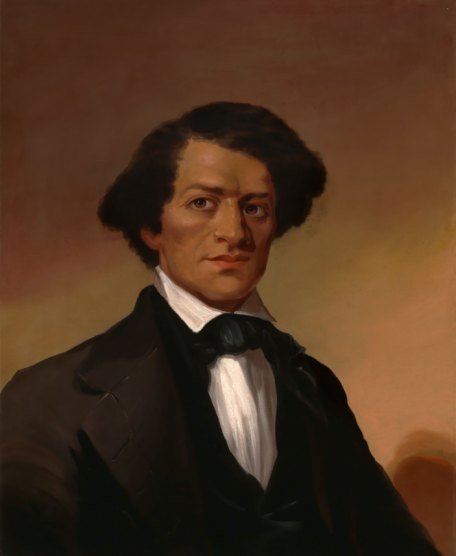 Portrait of Frederick Douglass painted around 1845, several years after his escape from slavery.