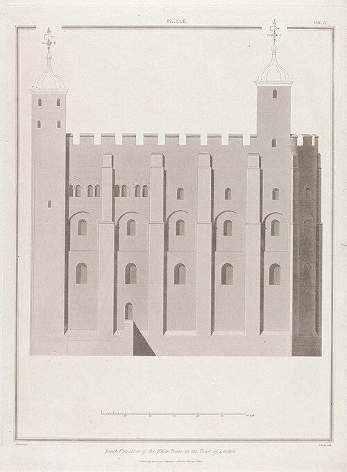 South Elevation of the White Tower, in the Tower of London