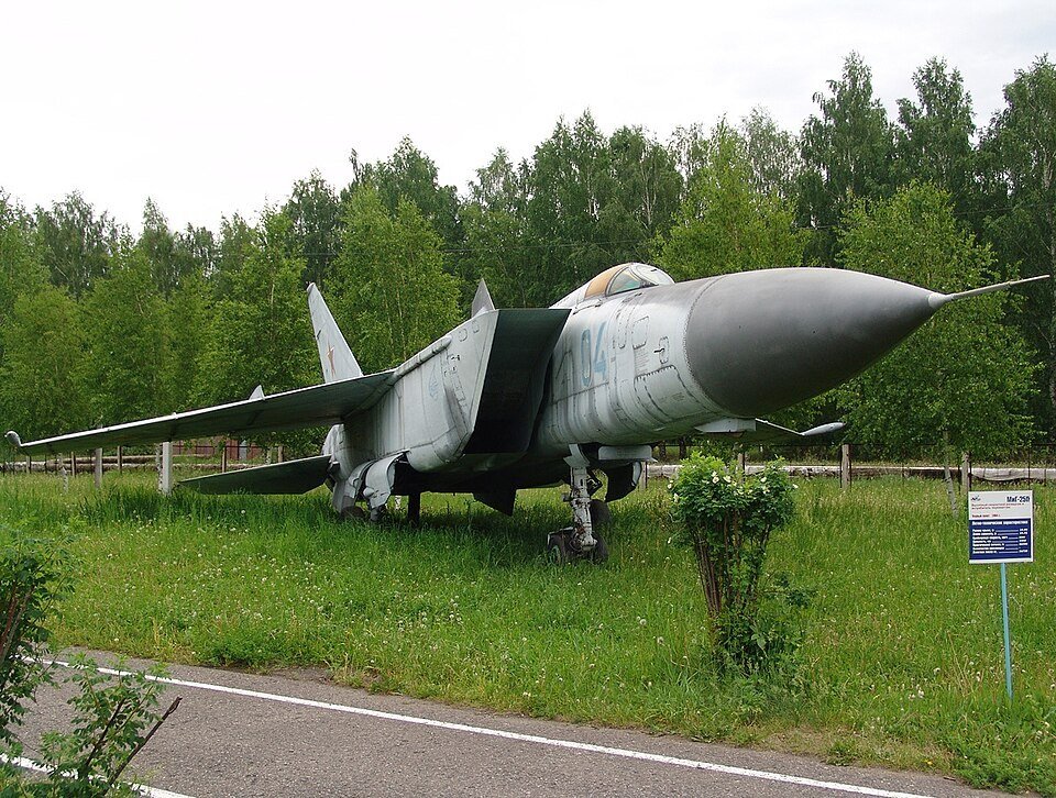 Mikoyan-Gurevich MiG-25P interceptor, “04 blue,” photographed in Russia
